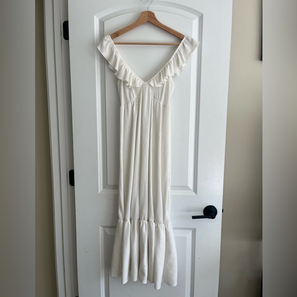 Caution in the wind white Dress sz S - Picture 1 of 5